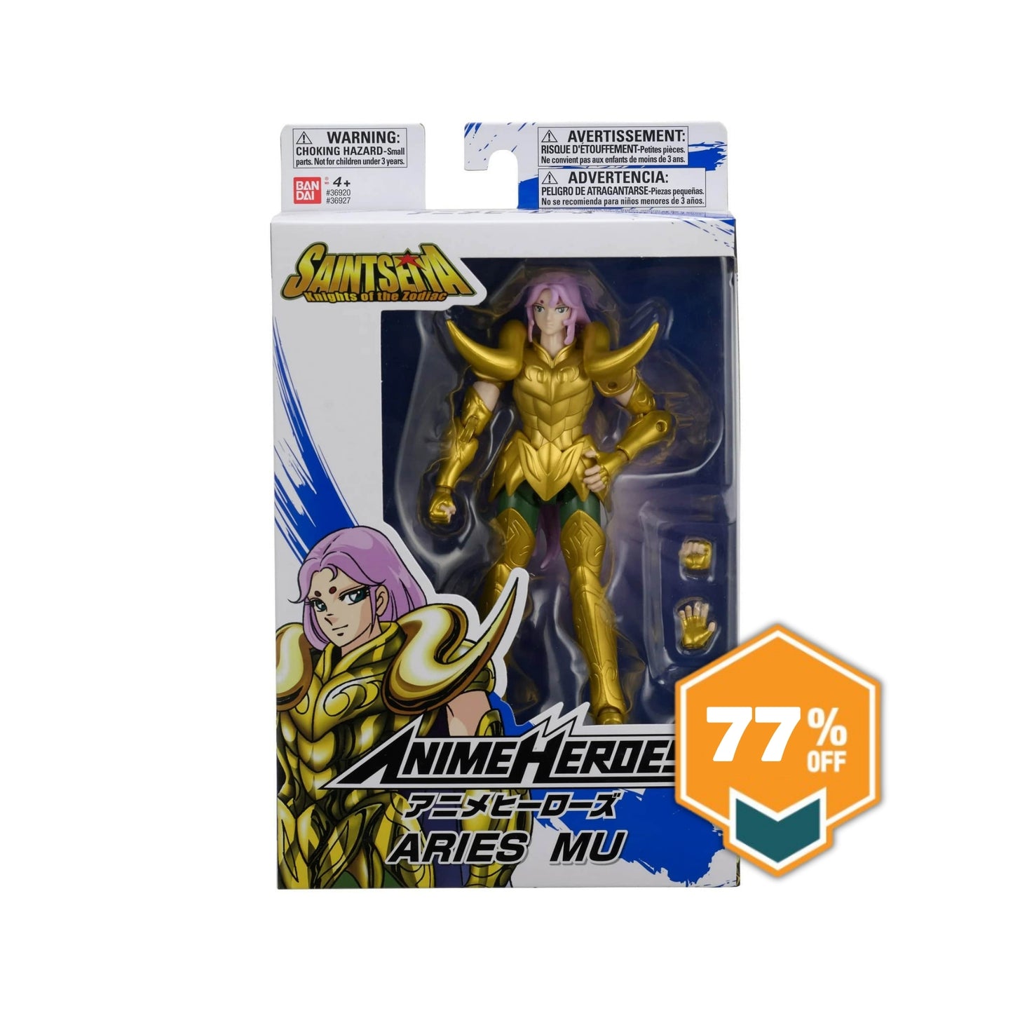 Anime Heroes KNIGHTS OF THE ZODIAC Aries Mu 6.5" Action Figure
