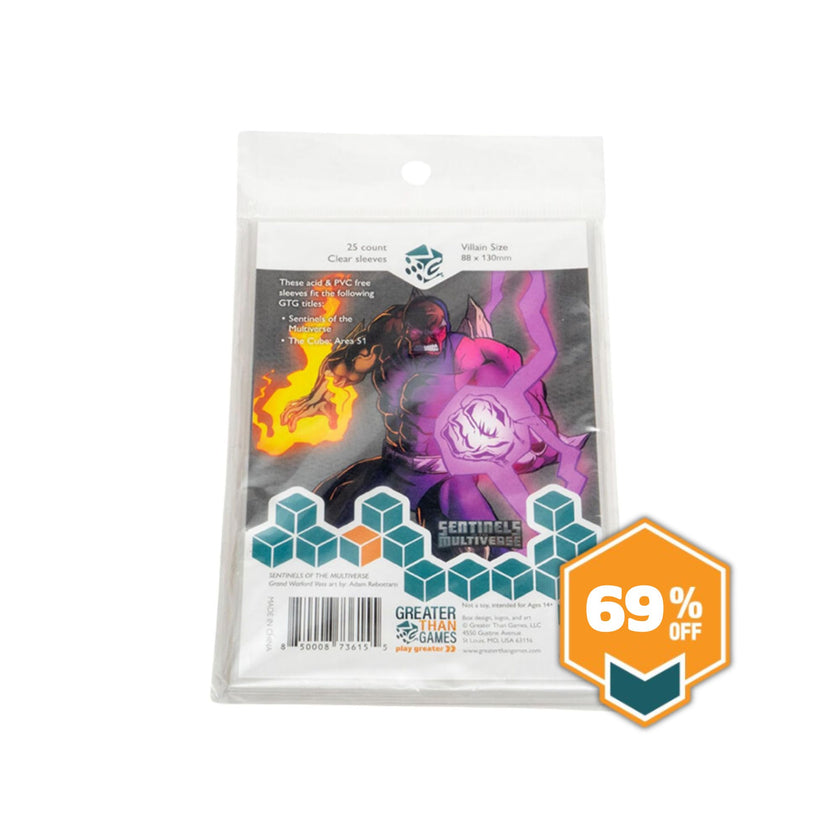 Large Scale Size Card Sleeves (88x130mm) – Greater than Games