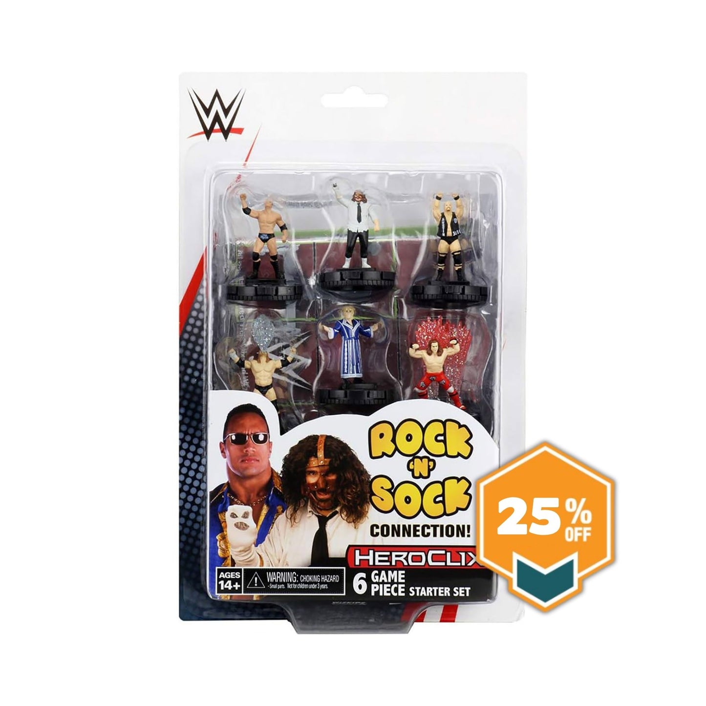 WWE HeroClix: The Rock 'n' Sock Connection 2-Player Starter Set
